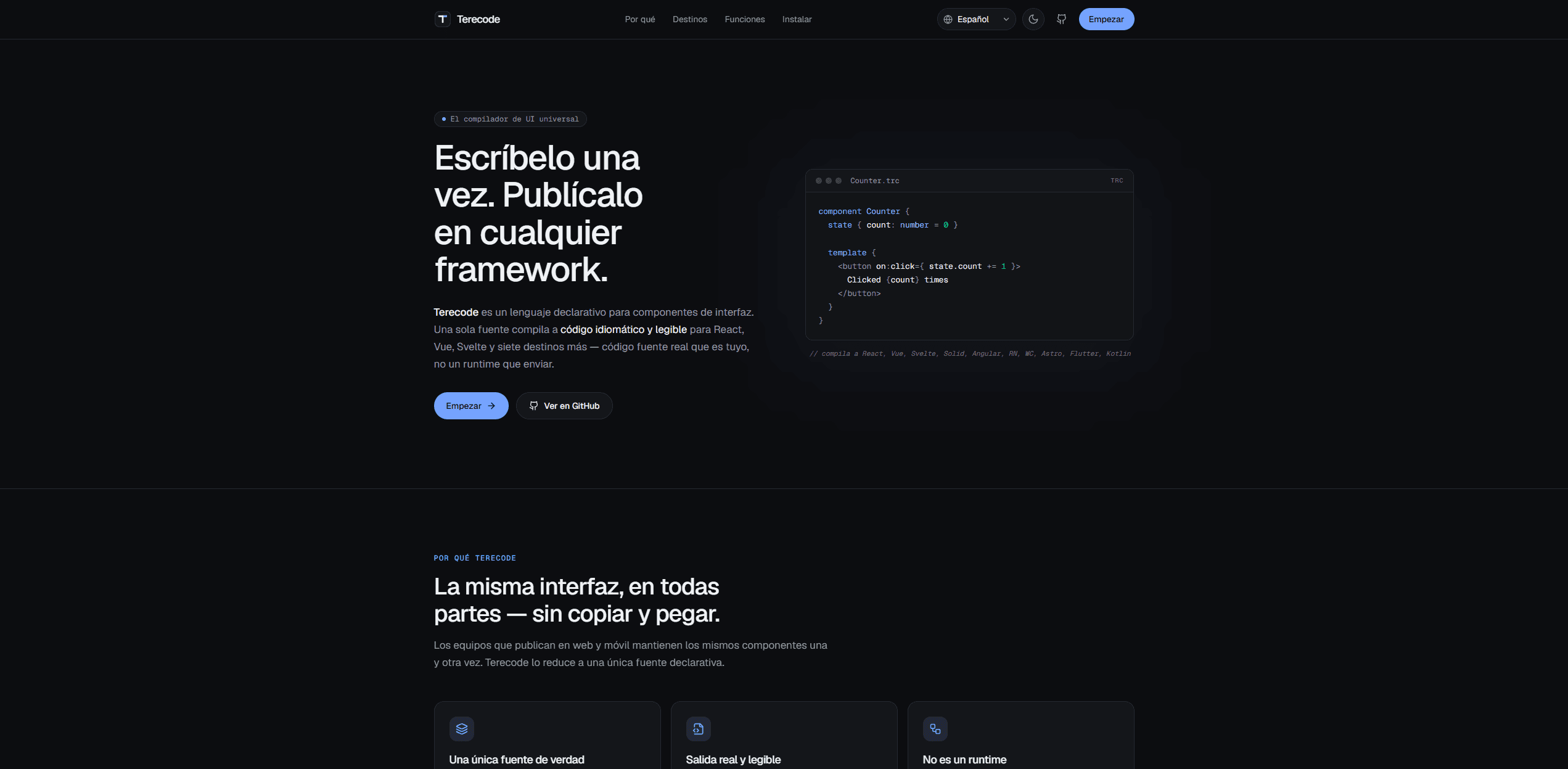 Terecode